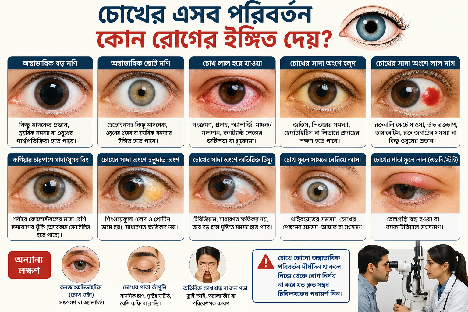 চোখ ফুলে যাওয়ার কারণ