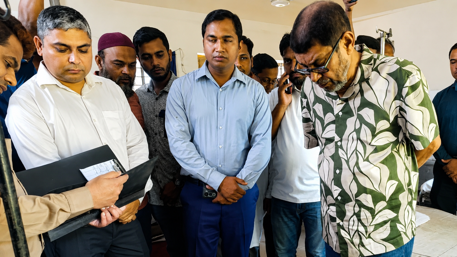 চরভদ্রাসন হাসপাতালে স্বাস্থ্যমন্ত্রীর আকস্মিক পরিদর্শন