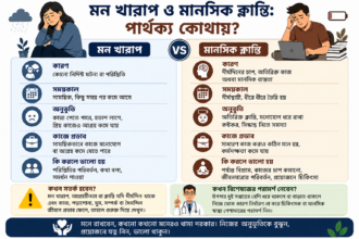 মন খারাপ নাকি মানসিক ক্লান্তি?