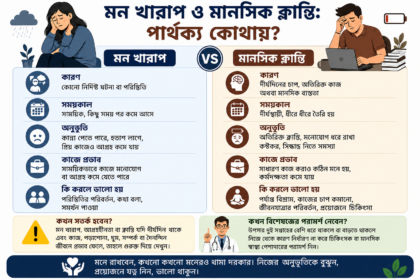মন খারাপ নাকি মানসিক ক্লান্তি?