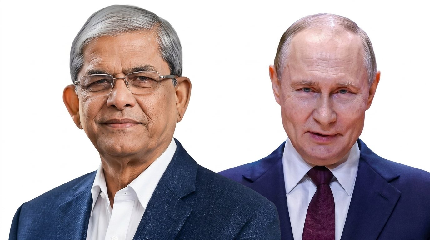 রাষ্ট্রপতি মির্জা ফখরুল ইসলাম আলমগীরকে রাশিয়ার প্রেসিডেন্ট ভ্লাদিমির পুতিনের অভিনন্দন