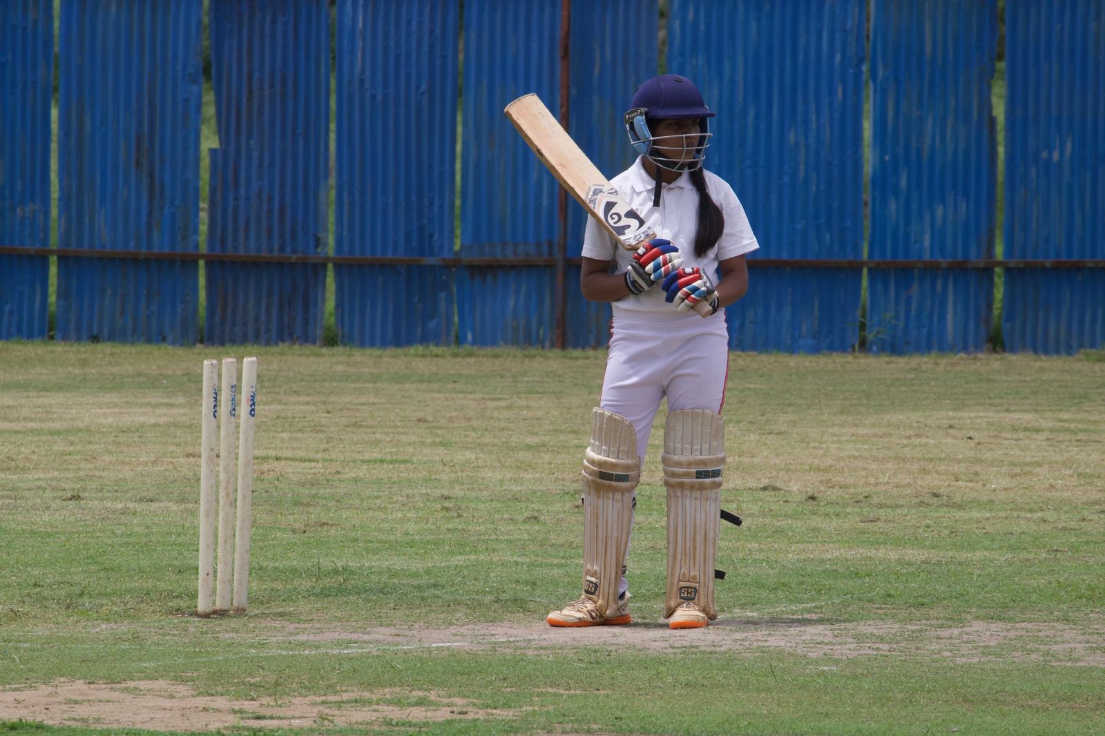 দক্ষিণ আফ্রিকার বিপক্ষে ম্যাচে নারী ক্রিকেট দলের খেলার দৃশ্য