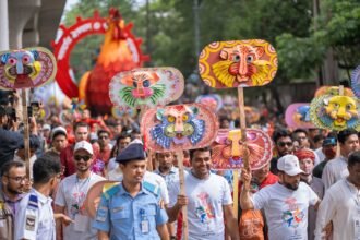 নাটোরে জুলাই গণঅভ্যুত্থান দিবস পালনের একটি আয়োজনের দৃশ্য