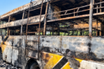 স্লিপার বাসে আগুন, জানালা দিয়ে লাফিয়ে বাঁচার চেষ্টা যাত্রীদের
